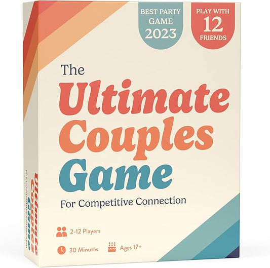 Ultimate Couples Game - Fun Party Game for Adults and Couples Game for Date Night! Guess, Match, and Draw in This Trivia, Conversation, and Relationship Card Game for Valentines, 2-12 Players