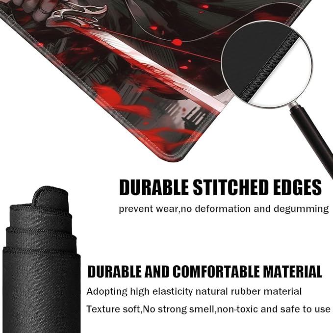 Board Game for TCG Playmat Table Mats Games Size 60X35 cm Mousepad Compatible for MTG RPG CCG Trading Card Game Play mats with 6 Dice (Playmat 133)