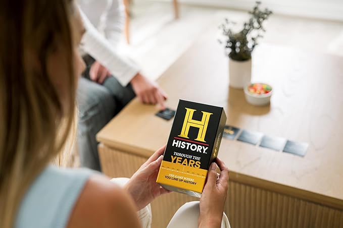 HISTORY Channel NEW Games Bundle - Stats & Facts and Through The Years - General Knowledge Super Trivia Chronology Timeline Card Game for Adults, Family & Teens in The Pursuit of Trivial Knowledge