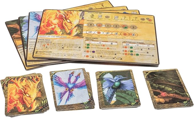 Greater Than Games | Spirit Island: Feather & Flame | Cooperative Strategy Board Game Expansion | 1 to 4 Players | 90+ Minutes | Ages 14+