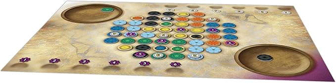 Patterns: A Mandala Game - Engaging Strategy Board Game with Unique Tea Towel Play Mat, Fun Family Game for Kids and Adults, Ages 10+, 2 Players, 15 Minute Playtime, Made by Lookout Games