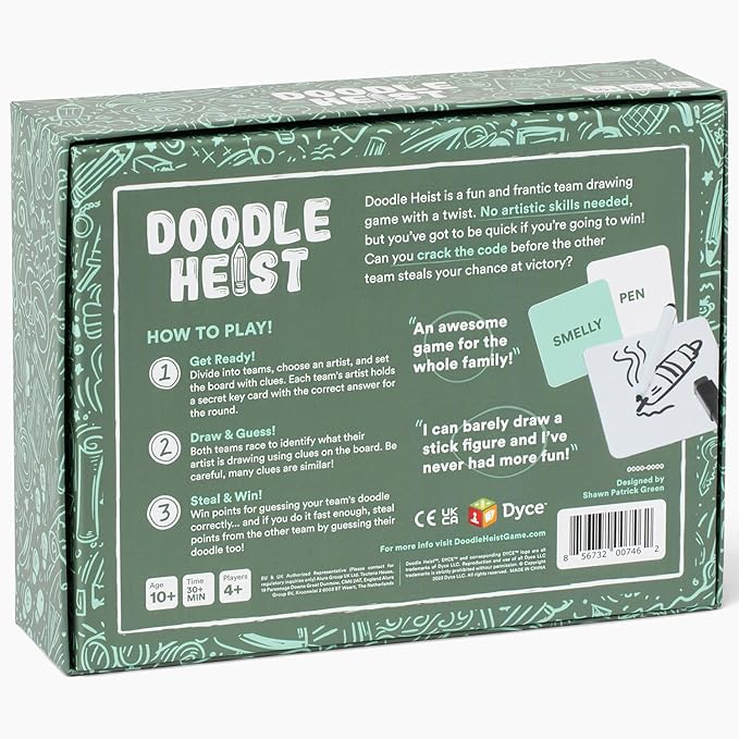 The Quick Drawing and Deduction Family Party Game for Kids, Tweens, Teens, College Students, Adults & Families - Perfect for Fun Parties and Board Games Night with Your Group