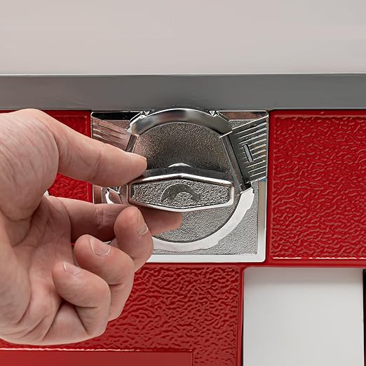 25 Cents Coin Operated Vending Machine, 20.87" Height Commercial Candy Gumball Machine Huge Load Capacity Candy Vending Machine, Big Capsule Vending Machine for 1.77-1.97in Ball Diameter (Red)