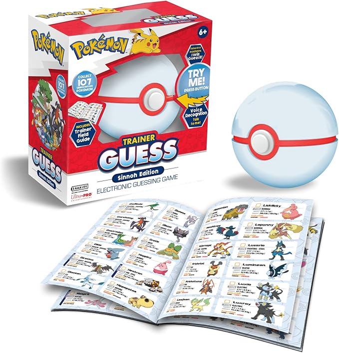 Ultra Pro Pokémon Trainer Guess Sinnoh Toy - Guess That Pokémon! Fun for Board Game & TCG Fans - Magic The Gathering, Card Binder - Challenge Friends & Family!