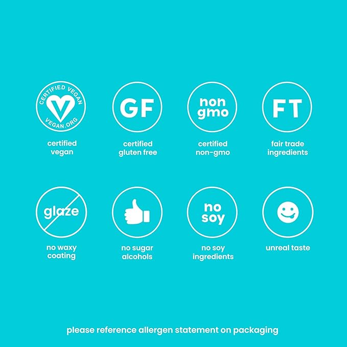 UNREAL Dark Chocolate Coconut Almonds - Certified Vegan, Gluten Free, Fair Trade, Non-GMO, No Sugar Alcohols or Soy, 1.5oz (Pack of 9)