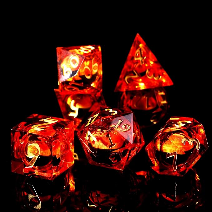 DND Eyeball Dice Set,Polyhedral D&D Dice for Dungeons and Dragons Role Playing Table Games