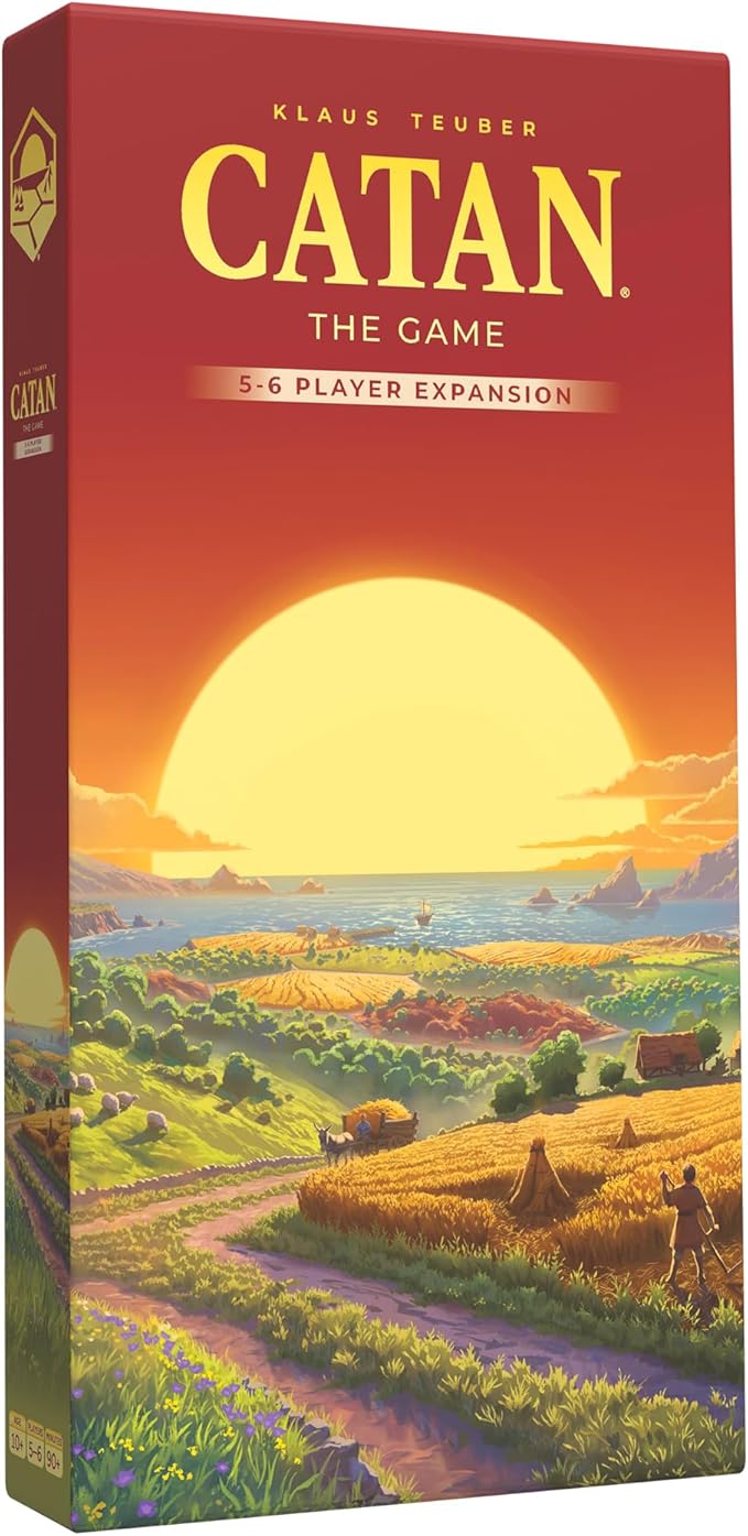 CATAN 5-6 Player Board Game Extension (6th Edition) Add More Players to Your Adventure, Ages 10+, 3-6 Players, 60-90 Minute Playtime, Made by Catan Studio