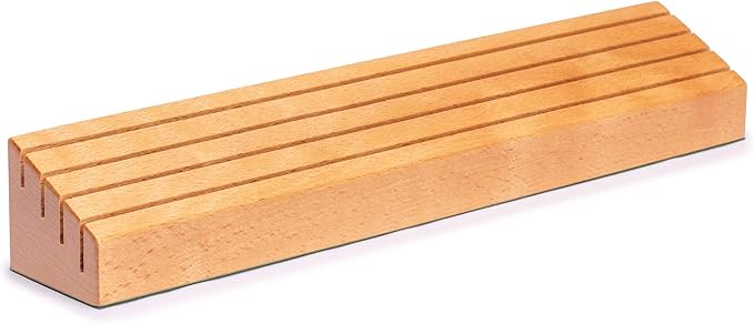 Yellow Mountain Imports Extra-Wide Solid Beechwood Playing Card Holders - Set of 2