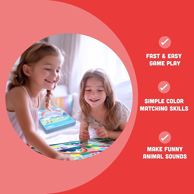 Board Game for Kids Ages 4-8, Fun Family Board Games, Games for 4+ Year Olds, Kids Games for 4+ Year Old Birthday Gift, Unicorn Toy for Girls and Boys, Cooperative Board Games