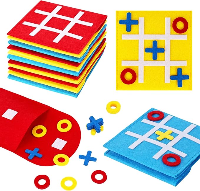 LovesTown 30PCS Tic Tac Toe Board Game, Mini Strategic Board Game for Kids Family Classic Educational Toys Indoor Party Game for Goodie Bag Stuffers Party Favors Gifts