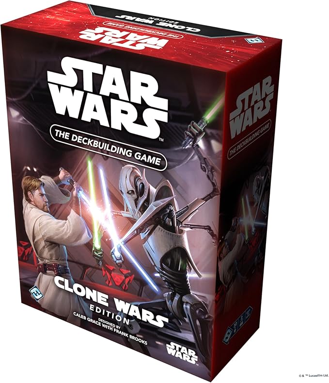 Fantasy Flight Games Star Wars: The Deckbuilding Game: The Clone Wars Edition - Intense Galactic Battle Card Game, Strategy Game for Kids and Adults, Ages 12+, 2 Players, 30 Minute Playtime, Made