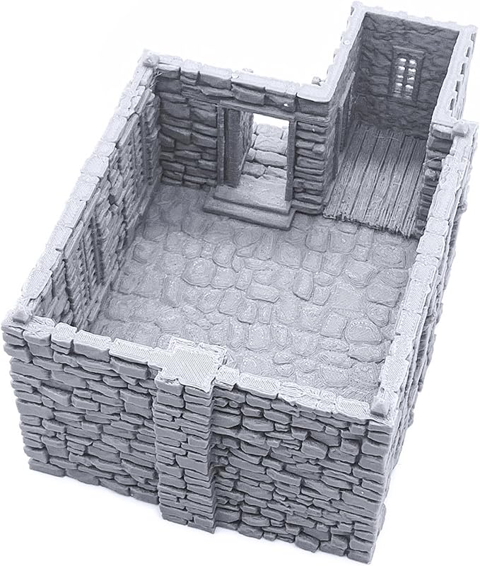 Barlyway Cottage - DND Terrain Compatible with Dungeons and Dragons, 28mm Miniature Wargaming, Tabletop RPGs, Wargame Scenery
