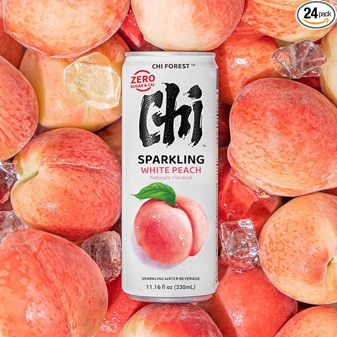 CHI FOREST White Peach Sparkling Water (11.16 oz* 24)