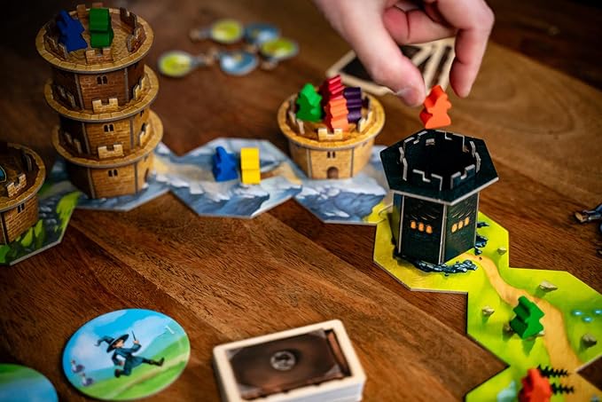 Wandering Towers, Strategy Board Game About Trapping Wizards, Movement, Magic & Spells, Fun Family Games for 6 Players, Ages 10+, 1-6 Players, 30 Mins