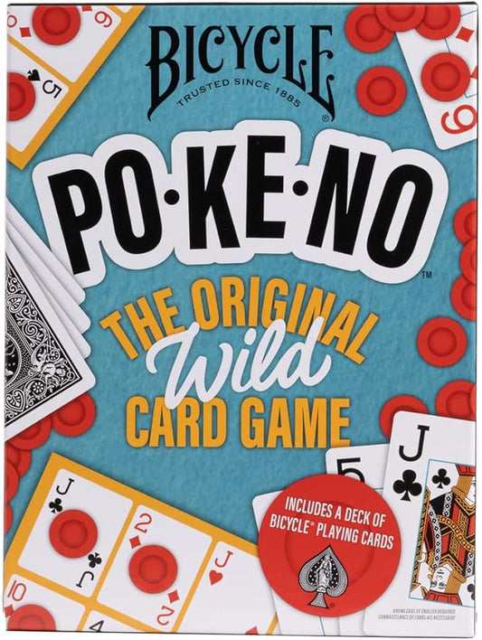 Bicycle Pokeno Playing Card Game Pack (Includes 1 Deck, Scorecards, and Chips)