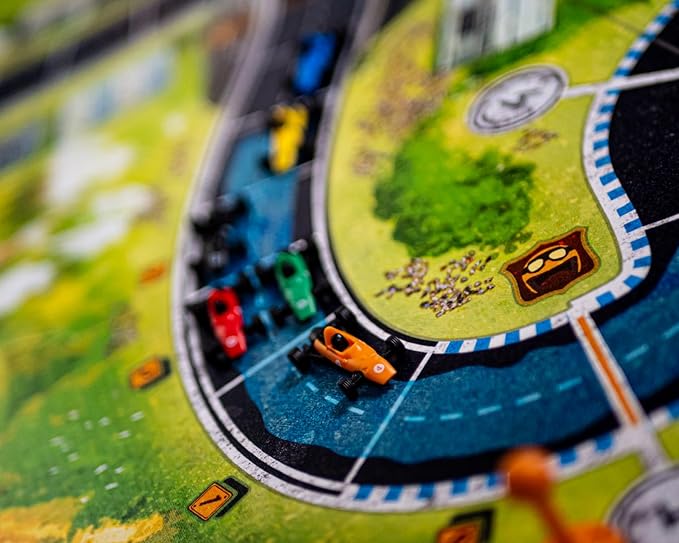 Heat: Heavy Rain Board Game Expansion - New Japan & Mexico Tracks! Intense Car Racing Strategy Game, Fun Family Game for Kids & Adults, Ages 10+, 1-7 Players, 60 Min Playtime, Made by Days of Wonder