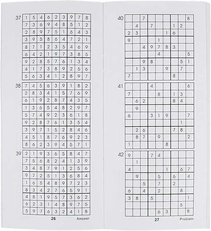 Andux Wooden Sudoku Puzzle Board Game with Drawer SD-02 (Black)