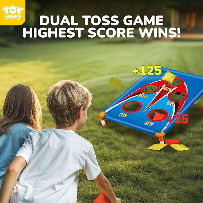 TOY Life Bean Bags Toss Carnival Game, Cornhole, Outdoor Toys for Kids Ages 4-8, Backyard Game Sports & Outdoor Play, Outside Toys for Ages 5-7, Family Lawn Yard Games Birthday Party, Gift for Boys
