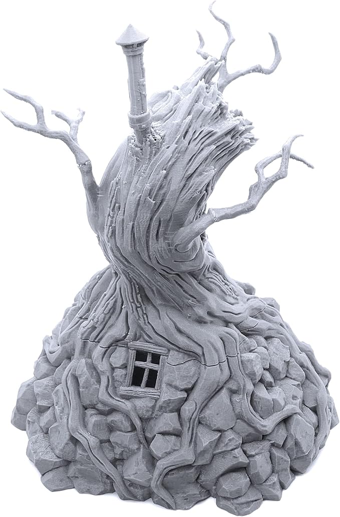 Witch's Hovel DND Terrain Compatible with Dungeons and Dragons, 28mm Miniature Wargaming, Tabletop RPGs, Wargame Scenery