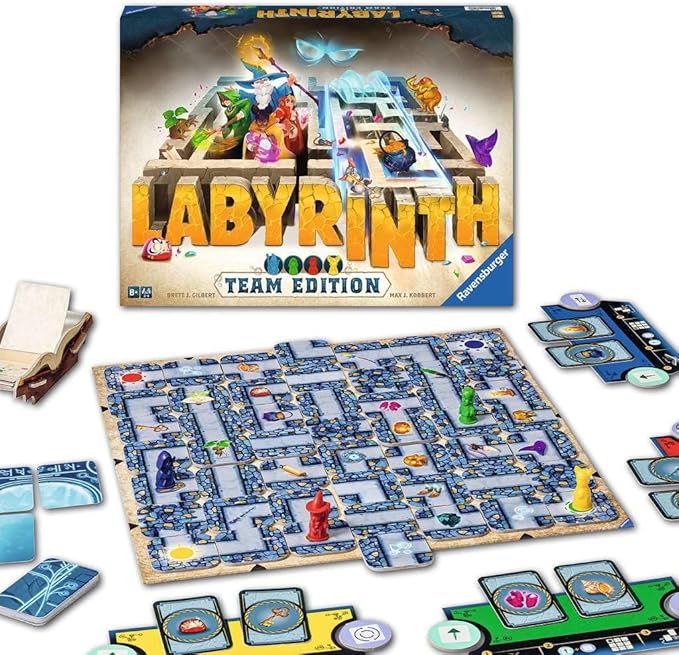 Ravensburger Labyrinth: Team Edition Family Board Games for Kids and Adults Age 8 Years Up