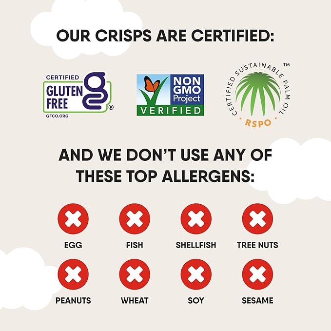The Good Crisp Company, Good Crisps Minis (Sour Cream and Onion, 1.6 Ounce, Pack of 12) Non-GMO, Allergen Friendly, Potato Chip Snack Pack, Gluten Free Snacks