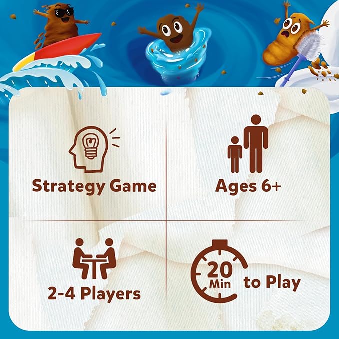 Skillmatics Card Game - Poop Wars, Fun & Fast-paced Game of Strategy, Party Game for Kids for Girls & Boys Ages 6, 7, 8, 9 & Up