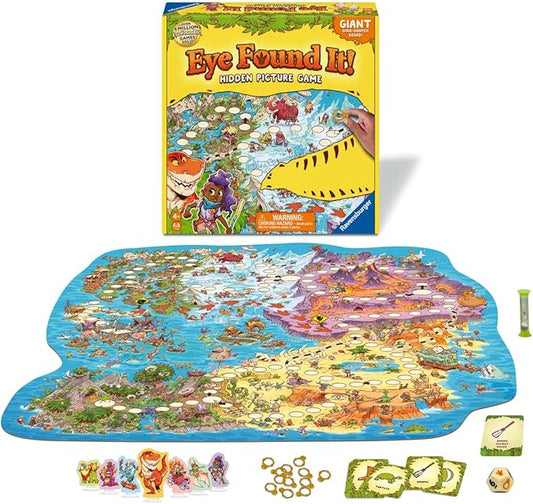 Ravensburger Dinosaur Island Eye Found It Board Game – Educational Adventure for Kids and Families - Promotes Focus, Memory, and Teamwork - Fun Learning Game for Ages 4+