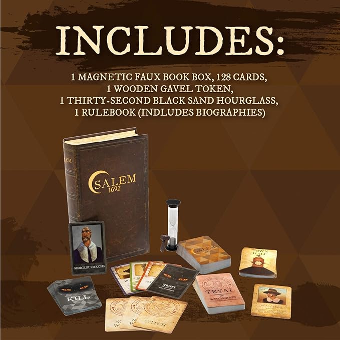 Facade Dark Cites Series Board Game of Strategy, Deceit, and Luck - Card Game for Teens Adults and Family - Salem 1692