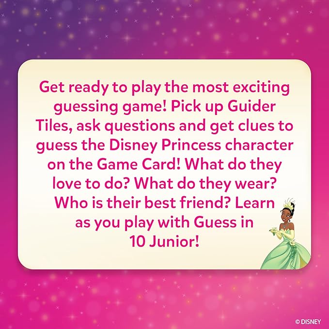 Skillmatics Guess in 10 - Disney Princess Card Game for Preschool Kids, Girls & Boys Who Love Cinderella, Ariel, Jasmine, Fun Travel Game & Gifts for Ages 3, 4, 5, 6