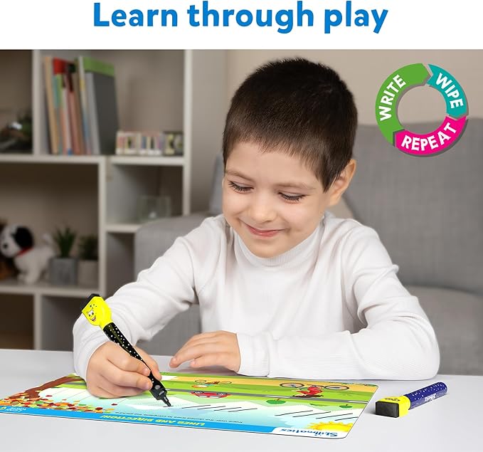 Skillmatics I Can Write - Reusable Preschool Learning Activities, Educational Toy and Game, Back to School Supplies, Gifts for Students, Kids, Toddlers Ages 3, 4, 5, 6