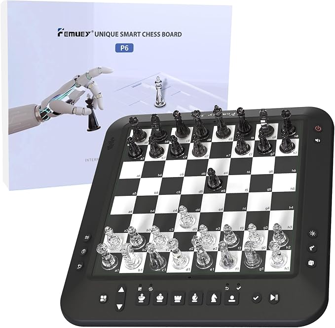 Electronic Chess Set, Computer Chess Game, Board Game, Chess Set Board Game, Electronic Chess Set Game, Chess Sets Games Lovers, for Beginners Great Partner