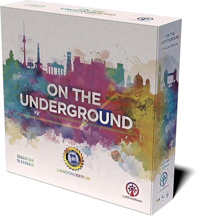 On The Underground: London/Berlin Deluxe Edition - Train Route Building, Strategy Board Game, 2 City Maps, Age 14+, 2-5 Players, 60 Min