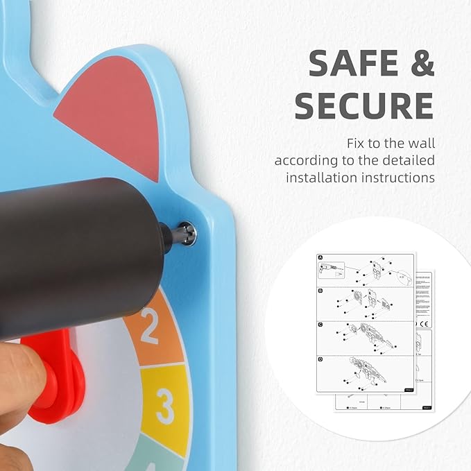 Dinosaur Sensory Wall Panel for Kids,10-in-1 Wall Toys for Toddlers, Montessori Busy Board, Activity Wall Busy Board Suitable for Toddler Playroom Bedroom Decor