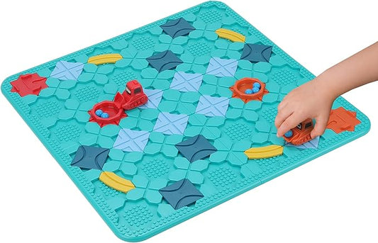 Logical Road Builder Puzzle Games to Improve Logical Thinking - Large Puzzle STEM Board Maze Game for Kids with 200+ Challenges - Ages 4-8 Years