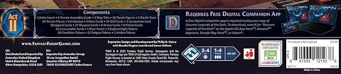 Descent Legends of The Dark Board Game The Betrayer's War Expansion - Fantasy RPG Strategy Game, Cooperative Game, Ages 14+, 1-4 Players, 3-4 Hour Playtime, Made by Fantasy Flight Games