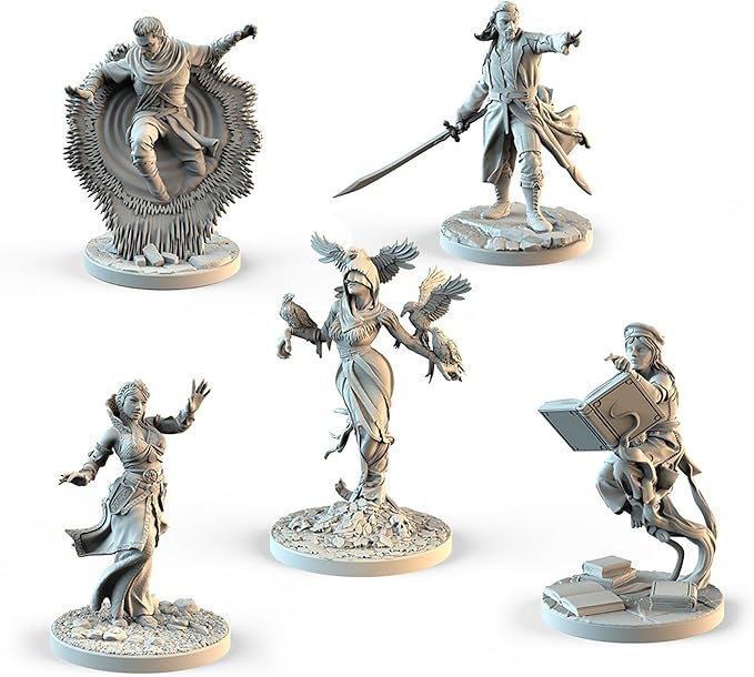 The Witcher Old World Mages Board Game Expansion - Adds 5 Unique Mage Characters! Fantasy & Adventure Strategy Game for Adults, Ages 14+, 1-5 Players, 90-150 Minute Playtime, Made by Go On Board