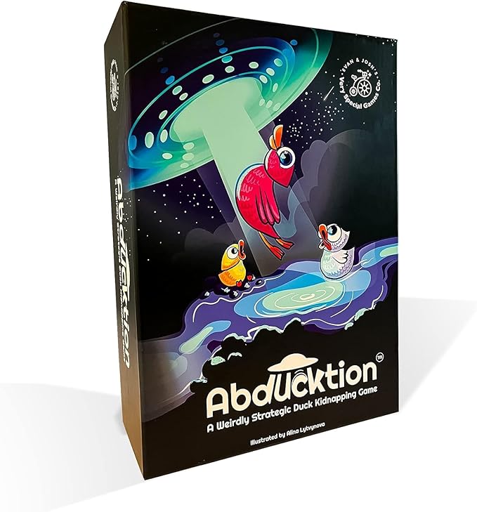 Abducktion - A weirdly Strategic Duck Kidnapping Game, 15-Minutes of Light Strategy of Ducks, a UFO, and Mind-Bending, Shape-Finding Logic!