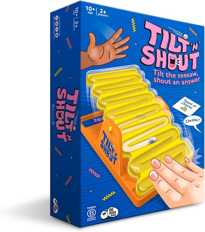 Big Potato Tilt 'n' Shout: A Speedy Family Board Game for Adults and Kids | Best New Board Games 2024