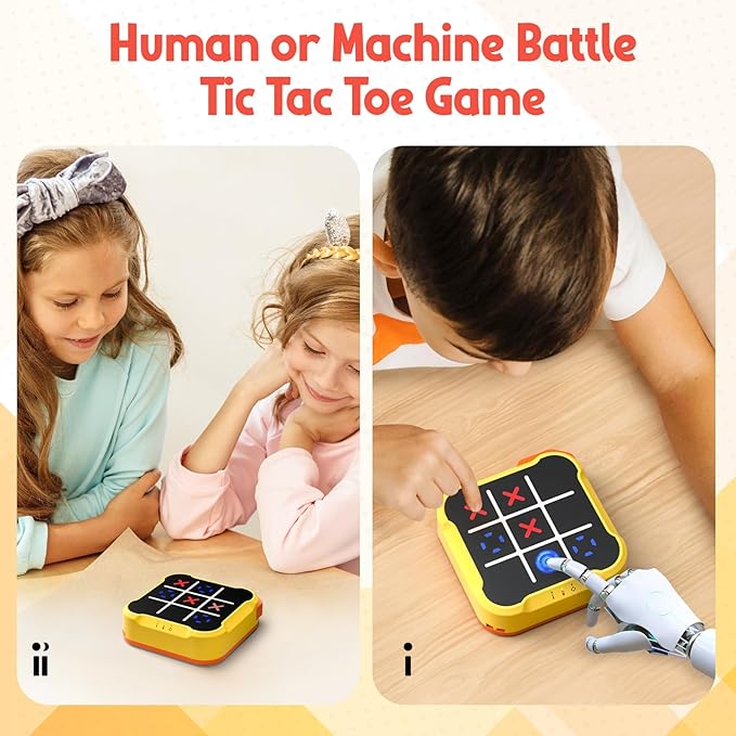 Tic Tac Toe Bolt Game, Handheld Electric Puzzle Game Console, Gift Ideal for Kids and Adults' Birthday