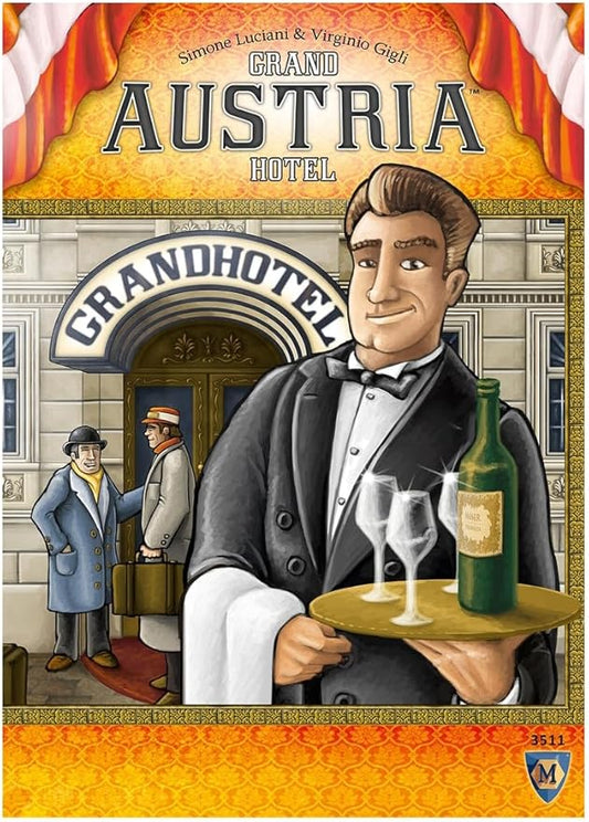 Games Grand Austria Hotel Board Game | Action Drafting Strategy Game for Adults and Kids | Ages 12+ | 2-4 Players | Average Playtime 60-120 Minutes | Made by Lookout Games