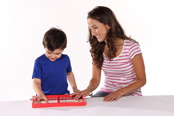 Tabletop Air Hockey Game, Kids Teens Family Adult Party Game Nights, The Original Wooden 2-Player Disc Slinging Game, Fastrack by Blue Orange Games