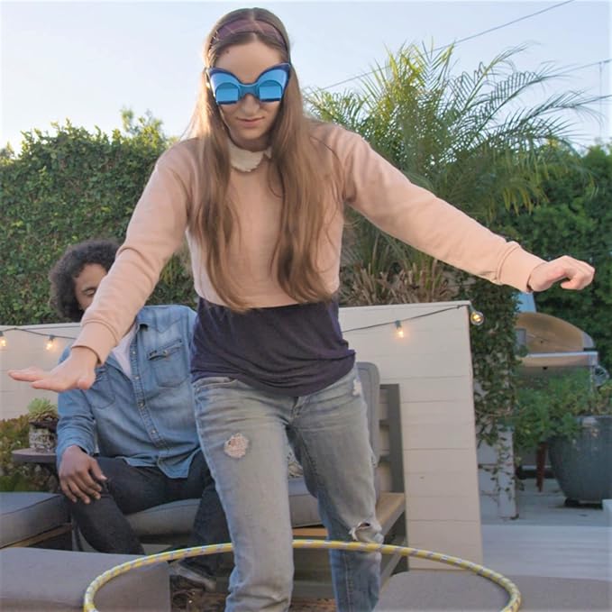 Vango The UpsideDownChallenge Game Backyard Edition for Kids & Family - Complete Fun Outdoor Challenges with Upside Down Goggles - for Game Night and Lawn Parties - Ages 8+
