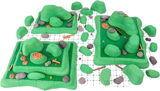 Chimera Terrain Set - Mini Dungeon Castle Cavern DND Terrain for Tabletop RPGs, Dungeons & Dragons, Pathfinder, War Gaming, and More! - by DCD (137+pcs, 7sqft)