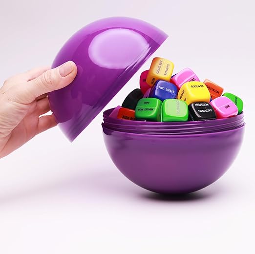 Big Claw Machine Capsules Purple Plastic Sphere Party Favor Containers Round 5 pcs 6.3 inch Jumbo Plastic Christmas Ornaments Extra Large Candy Gift Box Empty Craft Party Supplies Vending Capsules