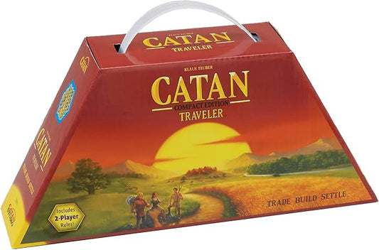 CATAN Traveler COMPACT EDITION Board Game - Settle, Trade, and Build on the Go! Strategy Game, Family Game for Kids and Adults, Ages 10+, 2-4 Players, 60 Minute Playtime, Made by CATAN Studio