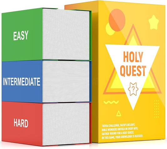 A Fun and Meaningful Bible Trivia Game, 400 Cards, Perfect for Bible Study, Youth Groups and Church Gatherings, Fun Christian Trivia Game for Adults and Family, A Great Christian Gift