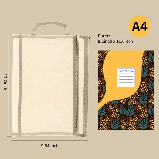 10 Pack Colored Mesh Zipper Pouch Bags, Double-Layer Nylon Puzzle Building Block Sets Toy Storage & Organization, Breathable See Through A4 Zipper Pouch with Handle for School Games