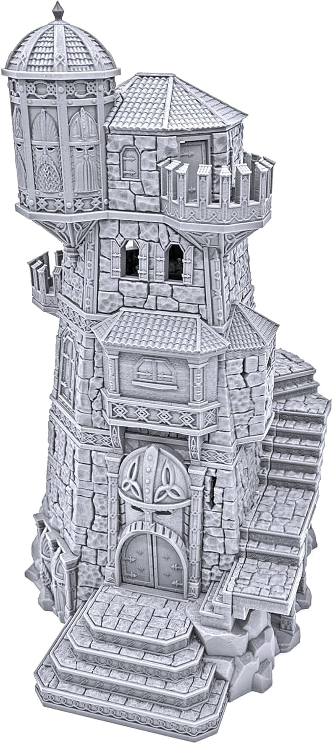 EnderToys Ironhelm Fortress by Printable Scenery, 3D Printed Tabletop RPG Scenery and Wargame Terrain 28mm Miniatures