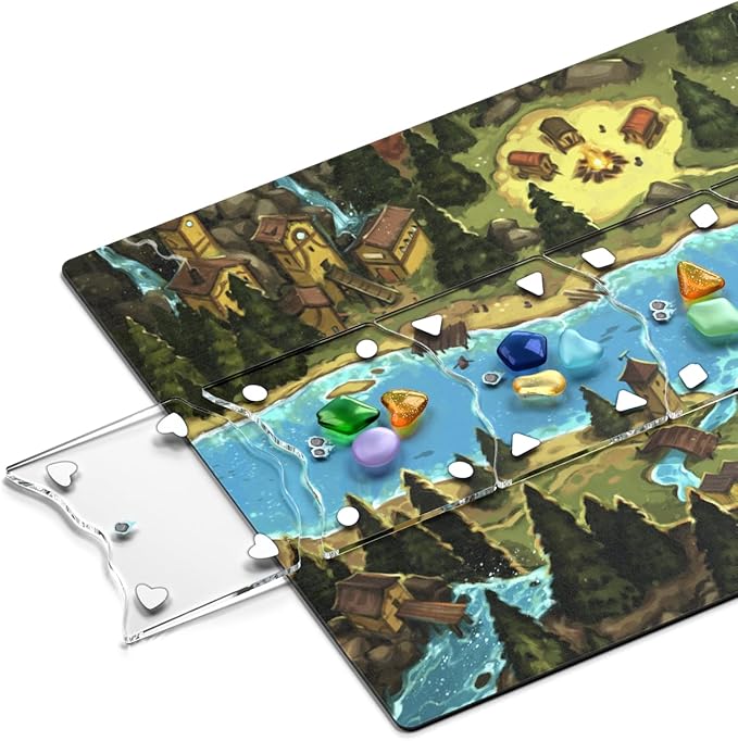 ALLPLAY - River Valley Glassworks Deluxe Edition Board Game for Families and Adults - Cozy Yet Clever Drafting Game - Colorful, Tactile Pieces - Scoring Puzzle - 1 to 5 Players - 20 Minutes