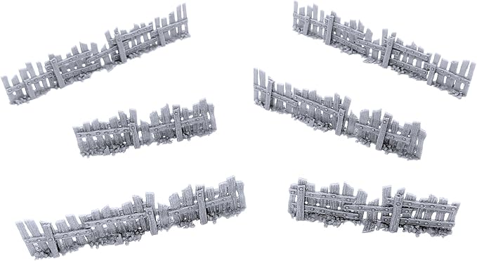 Ye Old Fence - DND Terrain Compatible with Dungeons and Dragons, 28mm Miniature Wargaming, Tabletop RPGs, Wargame Scenery